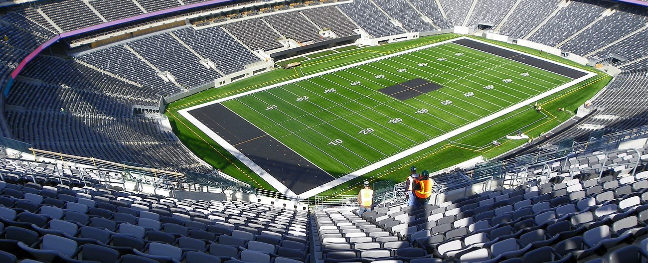 Stadium expansion joints by EMSEAL. SJS System at Jets/Giants New Meadowlands Metlife Stadium