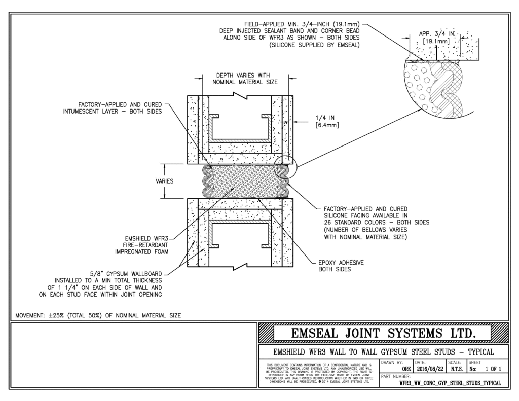 Expansion Joint Details · BIM · CAD · DWG · DWF · Sika Emseal