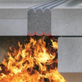 Expansion joint stadium fire rated Emshield from EMSEAL