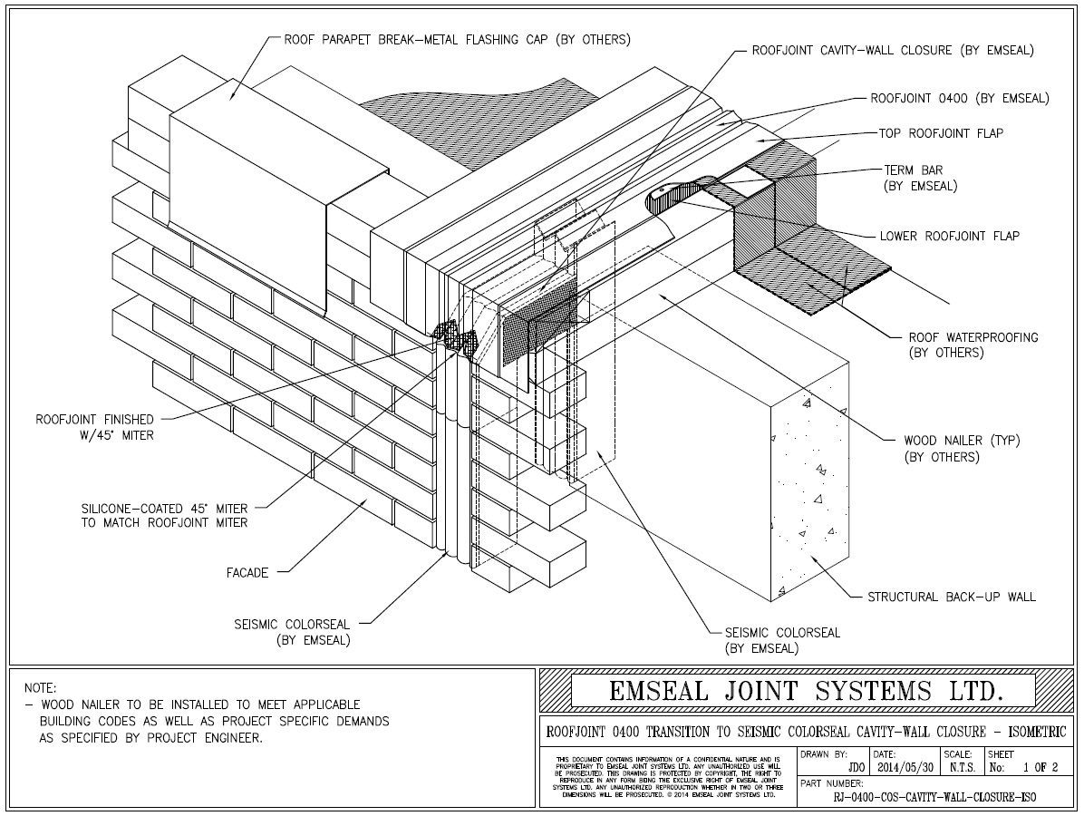 Expansion Joint Details · BIM · CAD · DWG · DWF · Sika Emseal