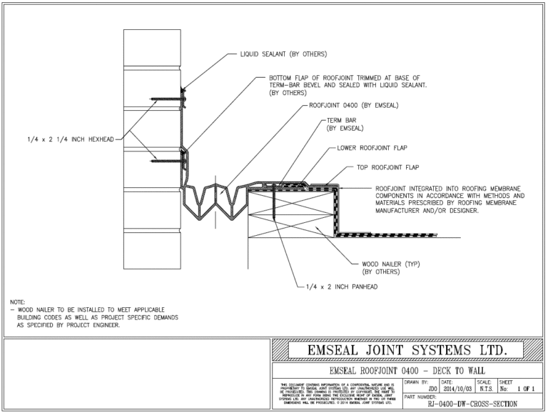 Expansion Joint Details · BIM · CAD · DWG · DWF · Sika Emseal