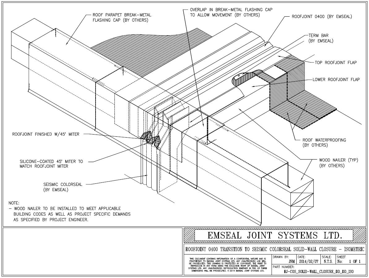 Expansion Joint Details · BIM · CAD · DWG · DWF · Sika Emseal