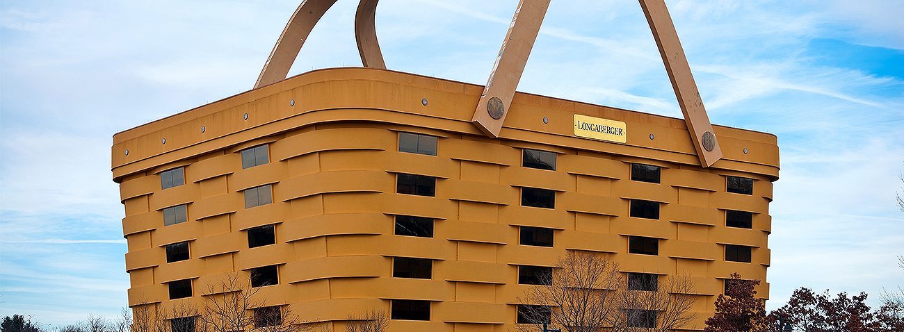 Longaberger Basket HQ, Newark OH. BackerSeal behind liquid sealant in EIFS facade. EMSEAL