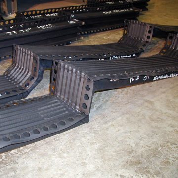 Custom welded tread and riser arrays for Philllies stadium - Emseal