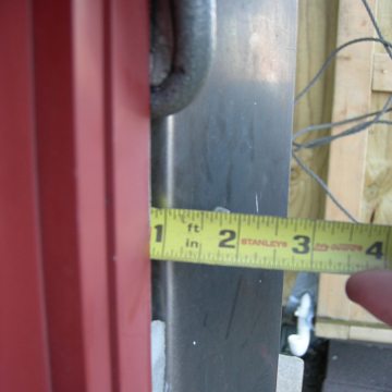 Depth of joint is measured to ensure adequate room to install Backerseal
