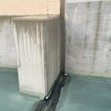 VA USPTO Parking Garage Expansion joints Thermaflex to Seismic Colorseal at Column EMSEAL