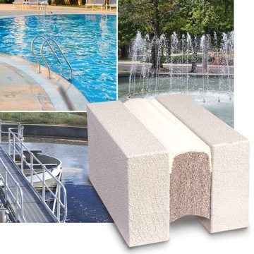 EMSEAL Submerseal is ideal for fountains, potable water, wastewater treatment plants (WWTP), and other submerged applications.