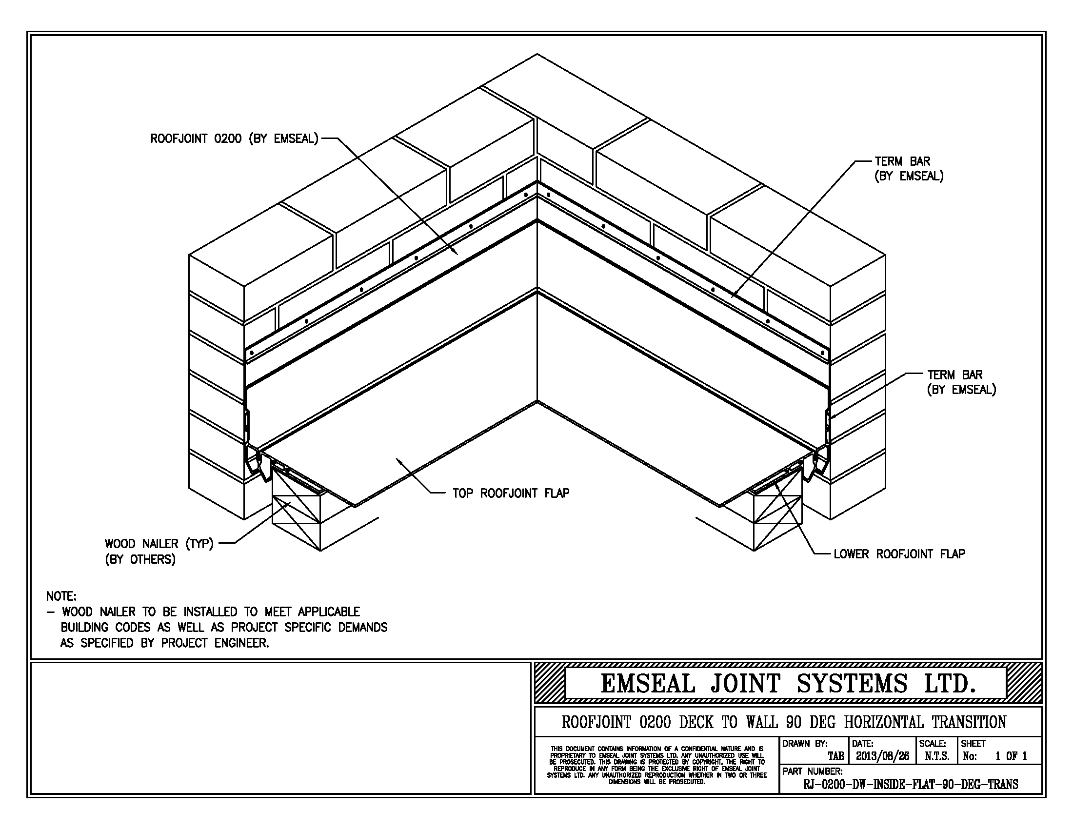 Expansion Joint At Roof Wall Detail