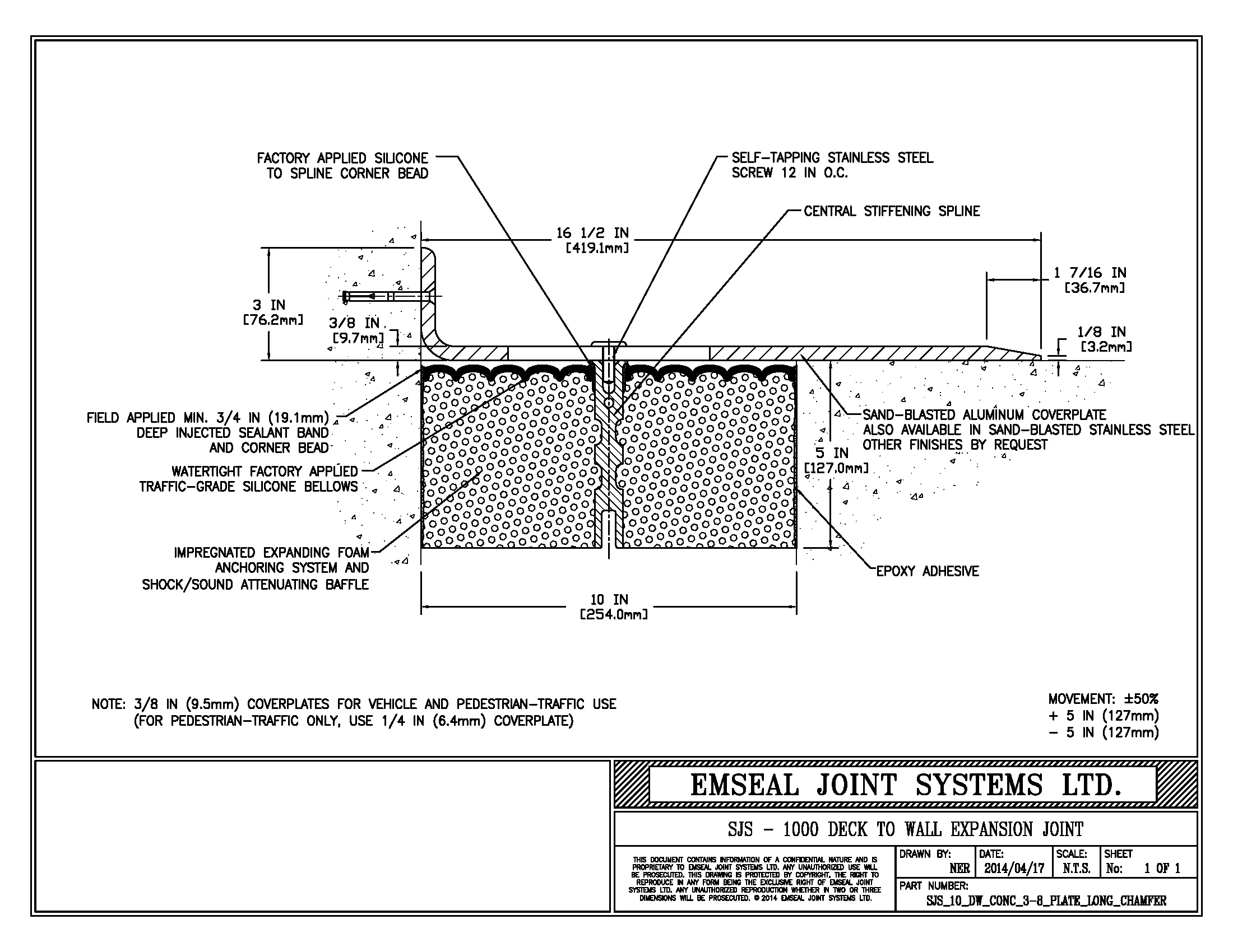 Expansion Joint Details · BIM · CAD · DWG · DWF · Sika Emseal