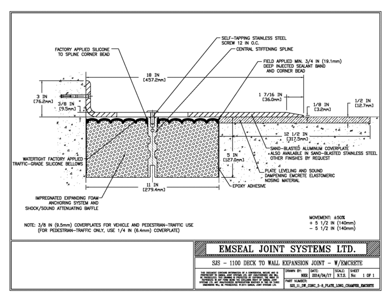 Expansion Joint Details · BIM · CAD · DWG · DWF · Sika Emseal