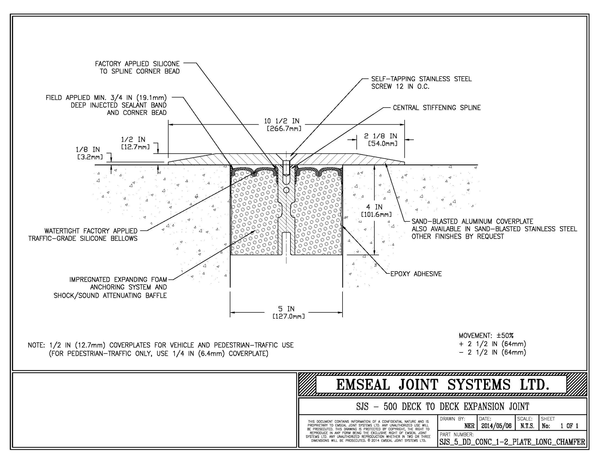 Expansion Joint Details · BIM · CAD · DWG · DWF · EMSEAL