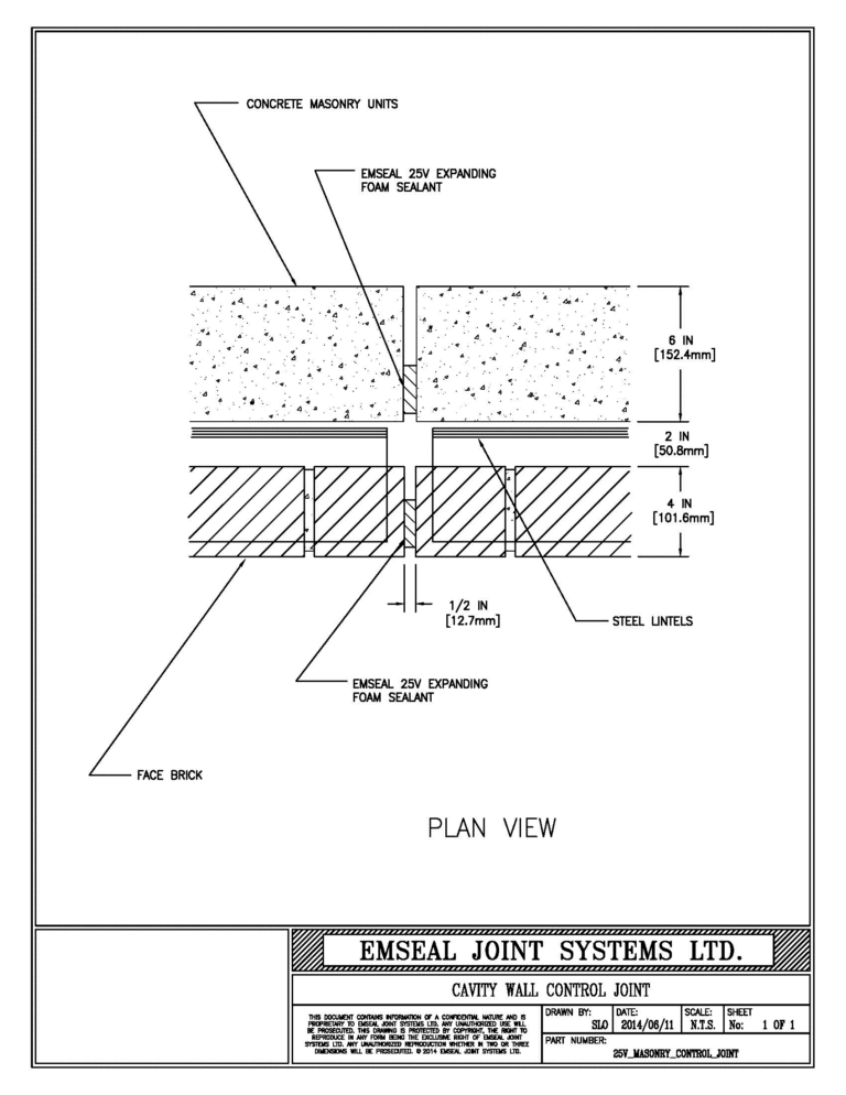 Expansion Joint Details · BIM · CAD · DWG · DWF · Sika Emseal