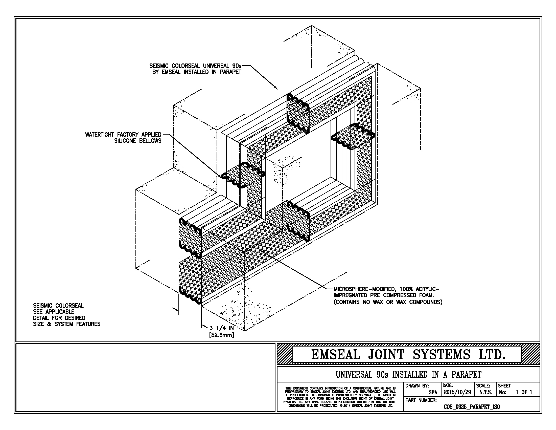 Parapet Wall Expansion Joints
