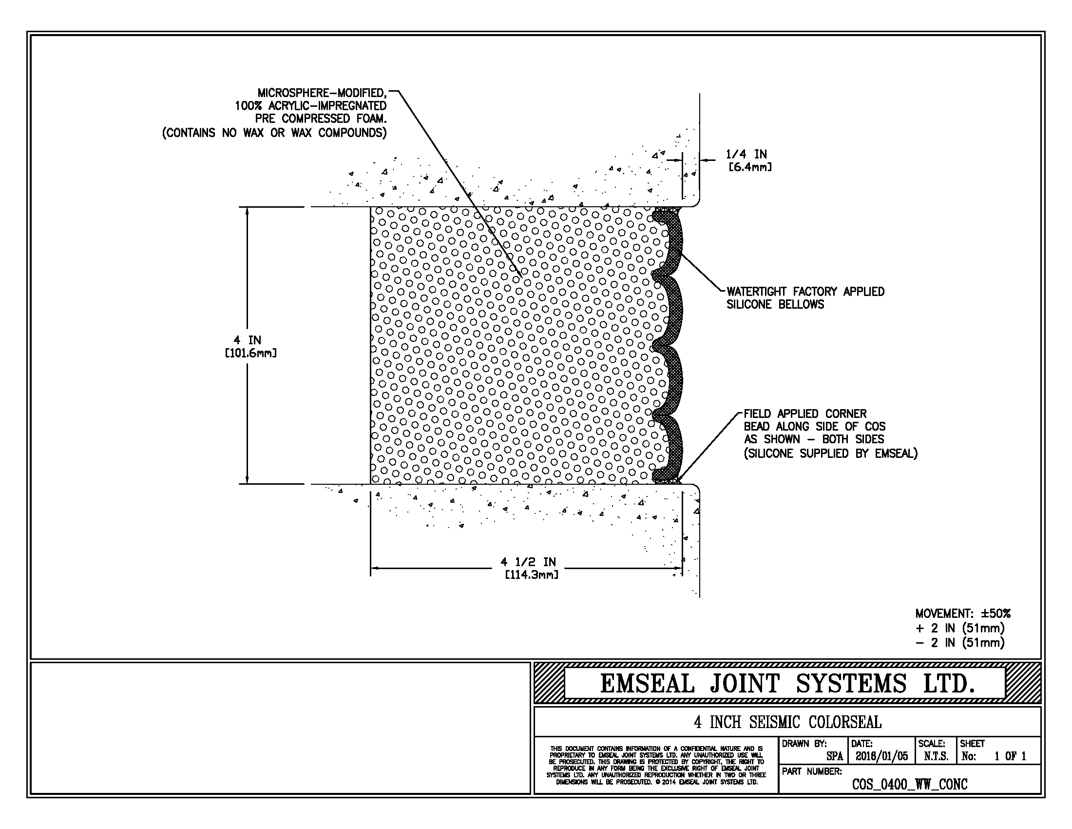 Expansion Joint Details · BIM · CAD · DWG · DWF · EMSEAL