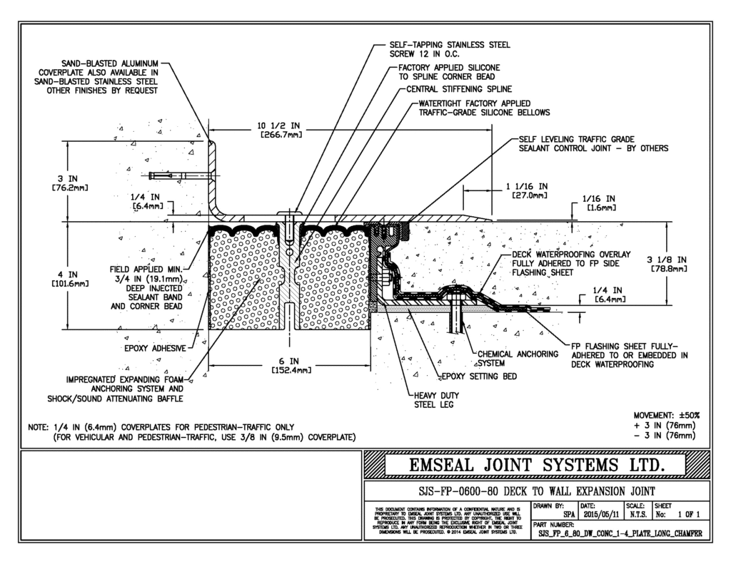 Expansion Joint Details · BIM · CAD · DWG · DWF · EMSEAL