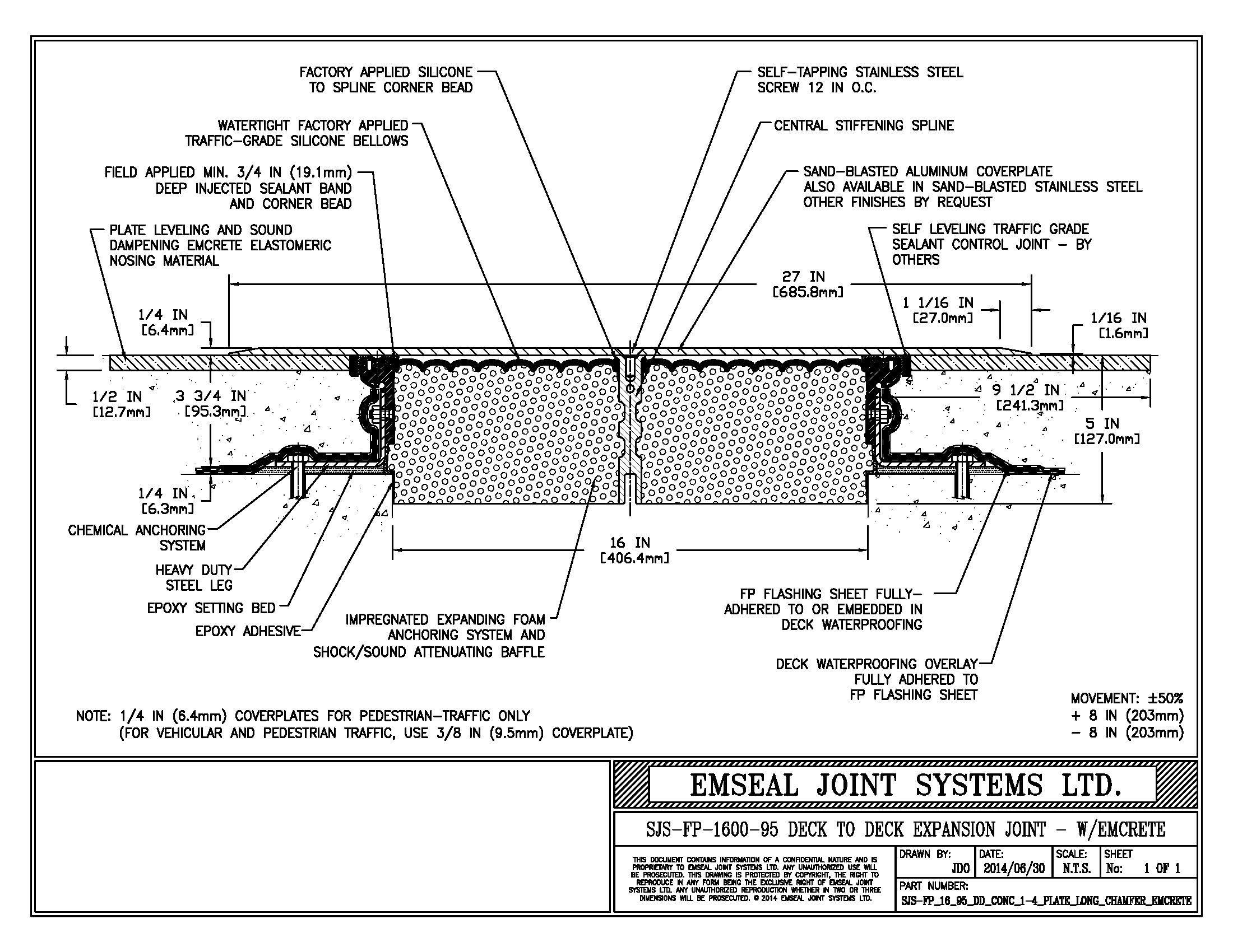 Expansion Joint Details · BIM · CAD · DWG · DWF · EMSEAL