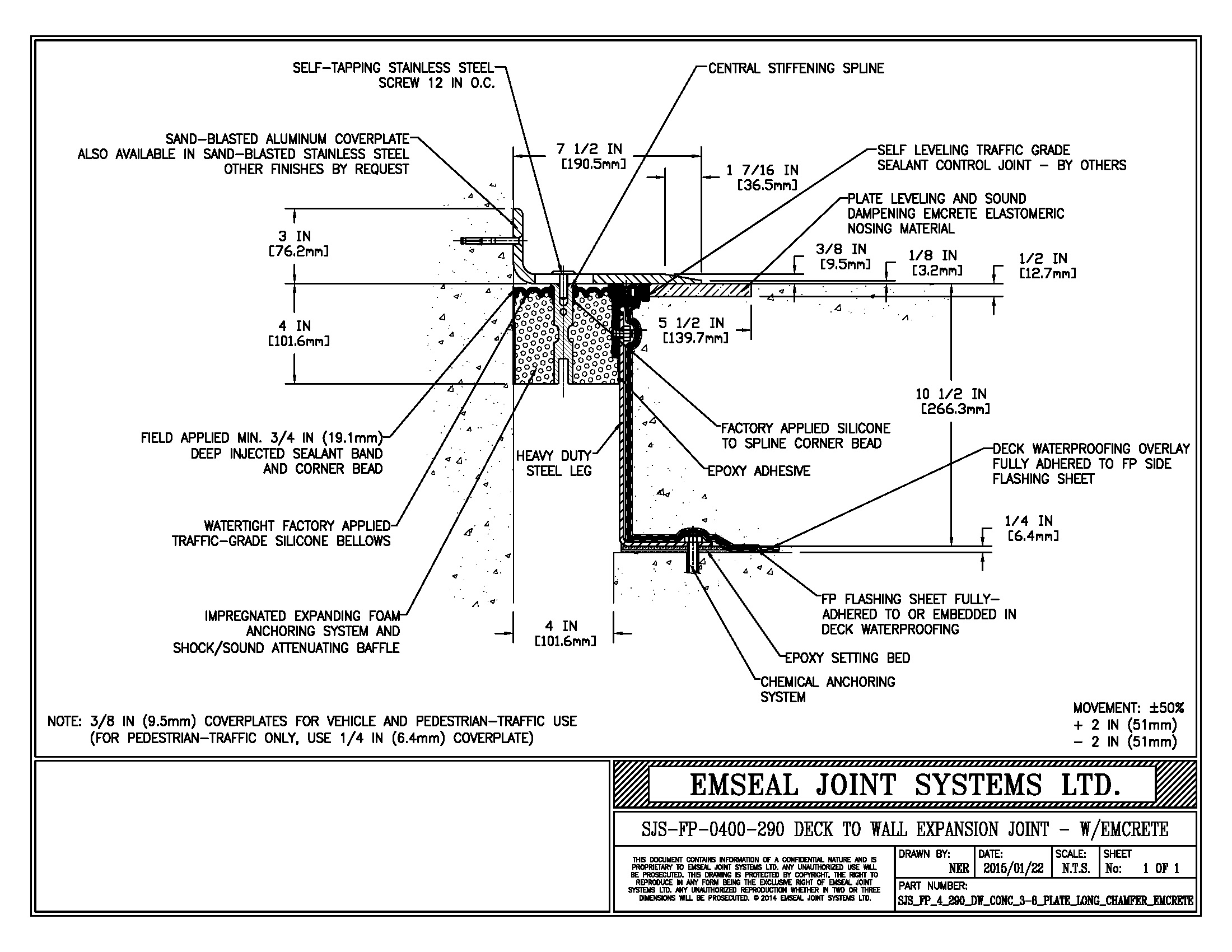 Expansion Joint Details · BIM · CAD · DWG · DWF · EMSEAL
