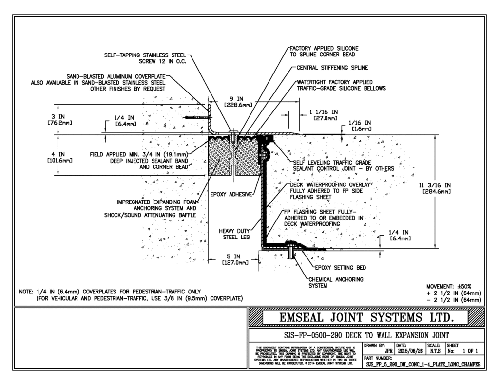 Expansion Joint Details · BIM · CAD · DWG · DWF · EMSEAL