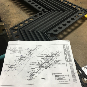 Car park movement joint layout for welded transitions in Thermaflex from Emseal
