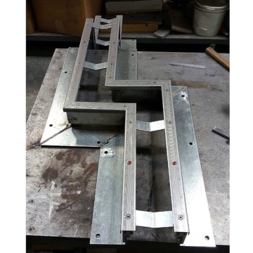 Factory fabrication offset 90-deg expansion joint transition for SJS-FP by Emseal