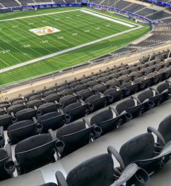 Heavy duty seismic expansion joints in seating section at LA Rams SoFi Stadium by Sika Emseal